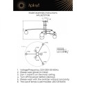 Люстра на штанге APLOYT APL.621.07.06