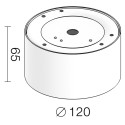 Накладной светильник LeDron LXS0812-12W 3000K