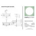 Подвесная люстра Simple Story 1101-6PL