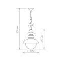 Подвесной уличный светильник Elektrostandard Talli H черный