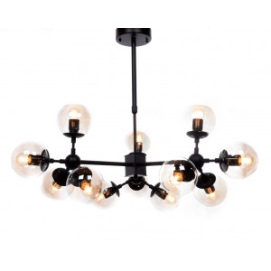 Люстра на штанге Lumina Deco LDP 160-12 BK
