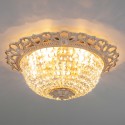 Накладная люстра Eurosvet 3298/5 белый с золотом/прозрачный хрусталь Strotskis