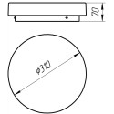 Накладной светильник ARTE Lamp A6836PL-1WH
