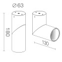 Накладной светильник LeDron CSU0809 WHITE