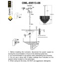 Подвесная люстра Omnilux OML-69513-08