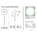 Подвесная люстра Simple Story 1086-LED28PL