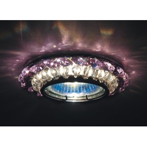 Встраиваемый светильник Donolux DL062.02.1/9 crystal/rose