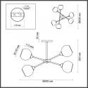 Люстра на штанге LUMION 4530/6C