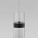 Подвесной светильник Eurosvet 50244/1 LED черный/прозрачный