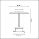 Садово-парковый светильник Odeon Light 4047/1B