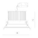 Встраиваемый светильник ARTE Lamp A3307PL-1WH