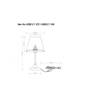 Настольная лампа ARTE Lamp A2581LT-1AB