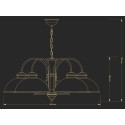 Подвесная люстра Kutek LID-ZW-5(P)