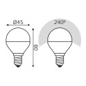 Светодиодная лампа Gauss 105101107-D