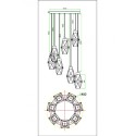 Люстра на штанге Maytoni MOD325PL-07G
