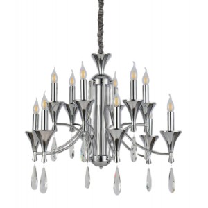 Подвесная люстра Lumina Deco LDP 1230-12 CHR