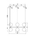 Подвесная люстра Maytoni MOD013PL-06BS1