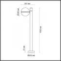 Садово-парковый светильник Odeon Light 4832/1F