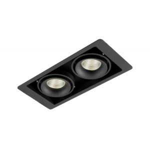 Встраиваемый светильник Donolux DL18615/02WW-SQ Shiny black/Black