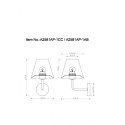 Бра ARTE Lamp A2581AP-1AB