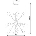 Люстра на штанге ARTE Lamp A6702PL-12PB