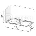 Накладной светильник LeDron KEA 2 ED GU10 White