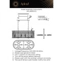 Подвесная люстра APLOYT APL.808.03.12