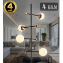 Подвесная люстра Natali Kovaltseva LED LAMPS 81338 GOLD BLACK