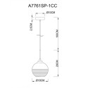 Подвесной светильник ARTE Lamp A7761SP-1CC