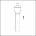 Садово-парковый светильник Odeon Light 4051/1F