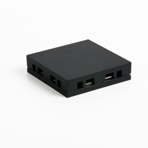 Коннектор Elektrostandard Четырёхсторонний соединитель (чёрный) 85003/00