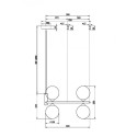 Подвесная люстра Maytoni MOD013PL-04BS1