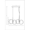 Подвесная люстра Maytoni MOD165PL-L40G3K