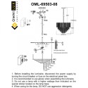 Подвесная люстра Omnilux OML-69503-08