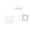 Светодиодная панель Donolux DL18451/4W White SQ Dim