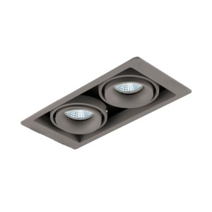 Встраиваемый светильник Donolux DL18615/02WW-SQ Silver Grey/Black