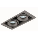 Встраиваемый светильник Donolux DL18615/02WW-SQ Silver Grey/Black