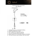 Подвесной светильник APLOYT APL.708.16.01