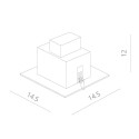 Встраиваемый светильник ARTE Lamp A5930PL-1SI