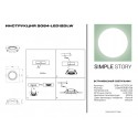 Встраиваемый светильник Simple Story 2084-LED12DLW