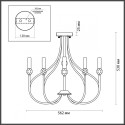 Накладная люстра LUMION 4495/5C