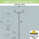 Садово-парковый светильник Fumagalli G40.205.M20.AYE27