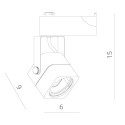 Светильник на шине ARTE Lamp A1314PL-1WH