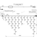 Светодиодная бахрома ARdecoled 034115 Светодиодная бахрома ARdecoled 034115