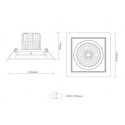 Встраиваемый светильник Donolux DL18893/01 White SQ