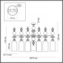 Люстра на штанге Odeon Light 4855/7C