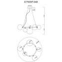 Подвесная люстра ARTE Lamp A7780SP-5AB