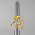 Подвесной светильник Eurosvet 50191/1 LED матовое серебро/матовое золото