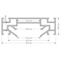 Профиль для шинопроводов Denkirs TR3030-AL