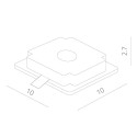 Встраиваемый светильник ARTE Lamp A9214PL-1WH